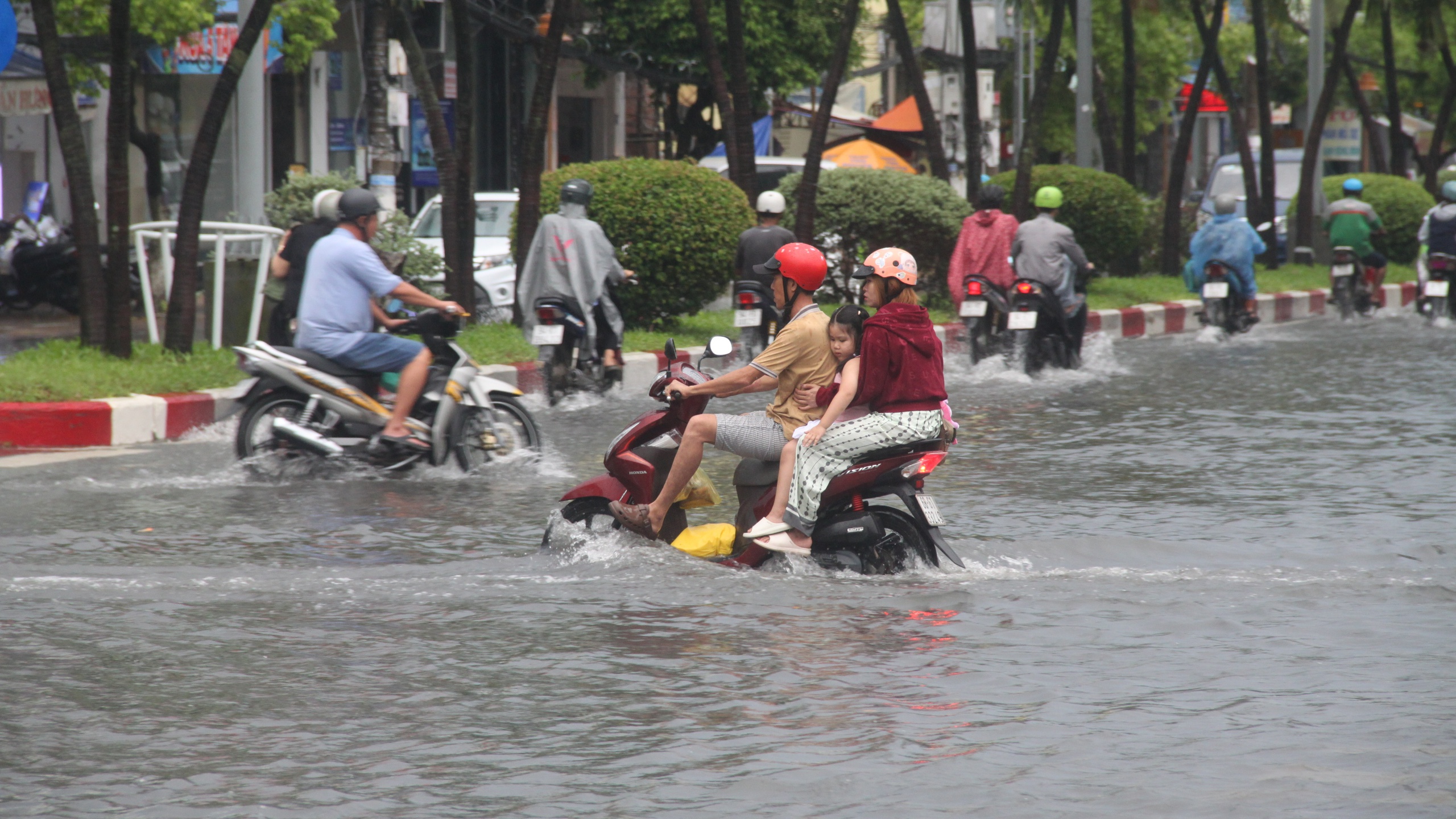Cà Mau: Mưa lớn kéo dài, nhiều tuyến đường nội ô Bạc Liêu ngập sâu- Ảnh 5.