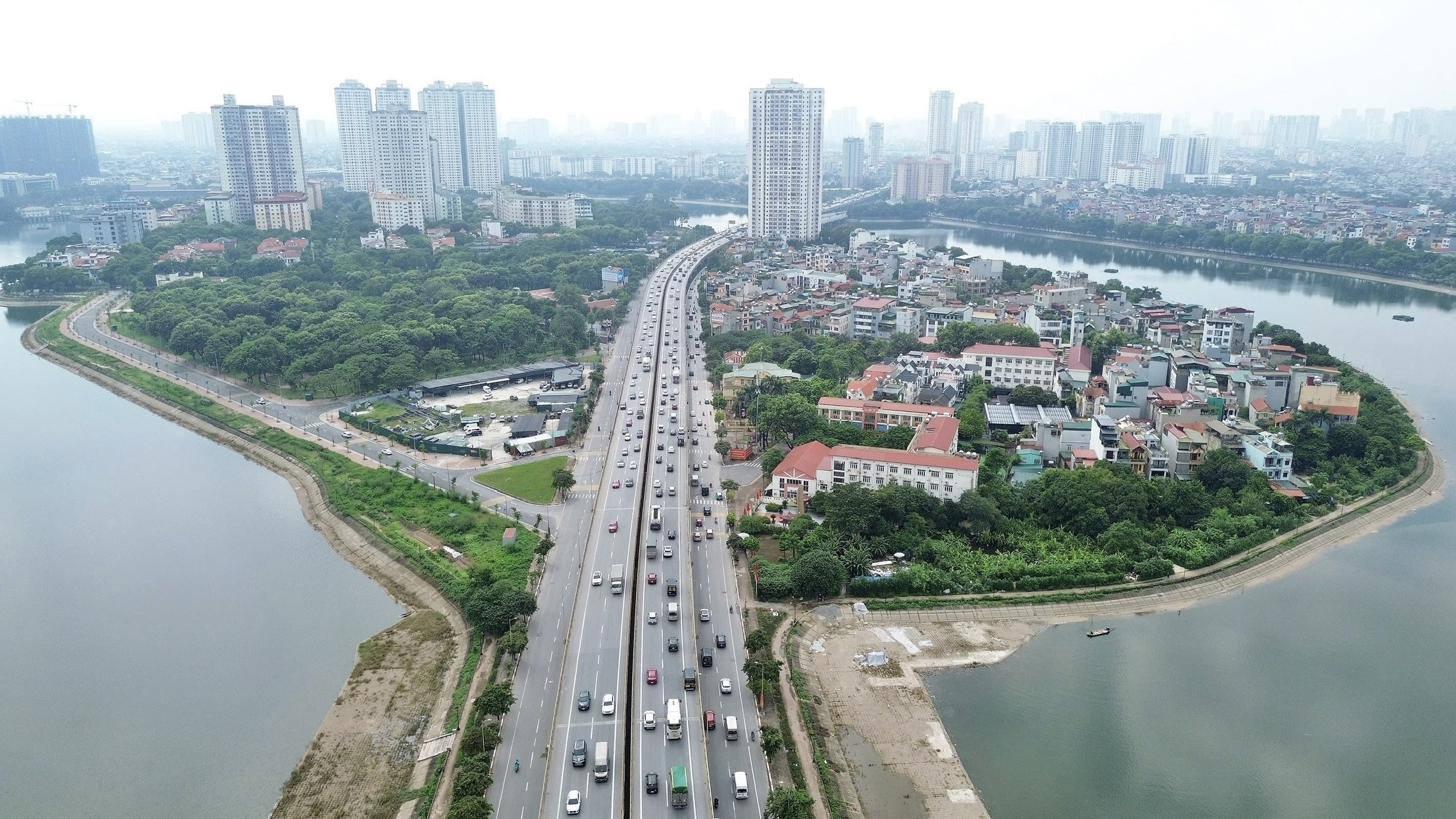 Hà Nội thí điểm điều chỉnh giao thông khu vực Bắc Linh Đàm- Ảnh 1.