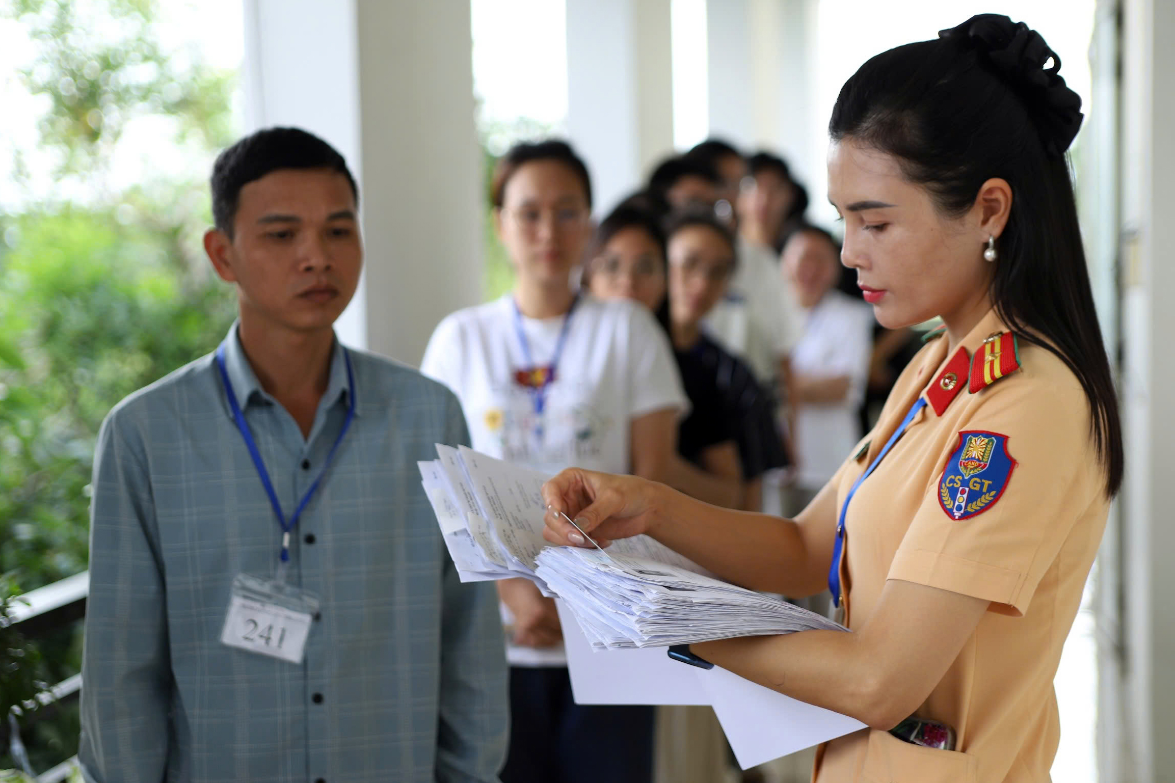 CSGT Hà Nội cơ bản giải quyết lượng hồ sơ sát hạch lái xe tồn đọng- Ảnh 1.