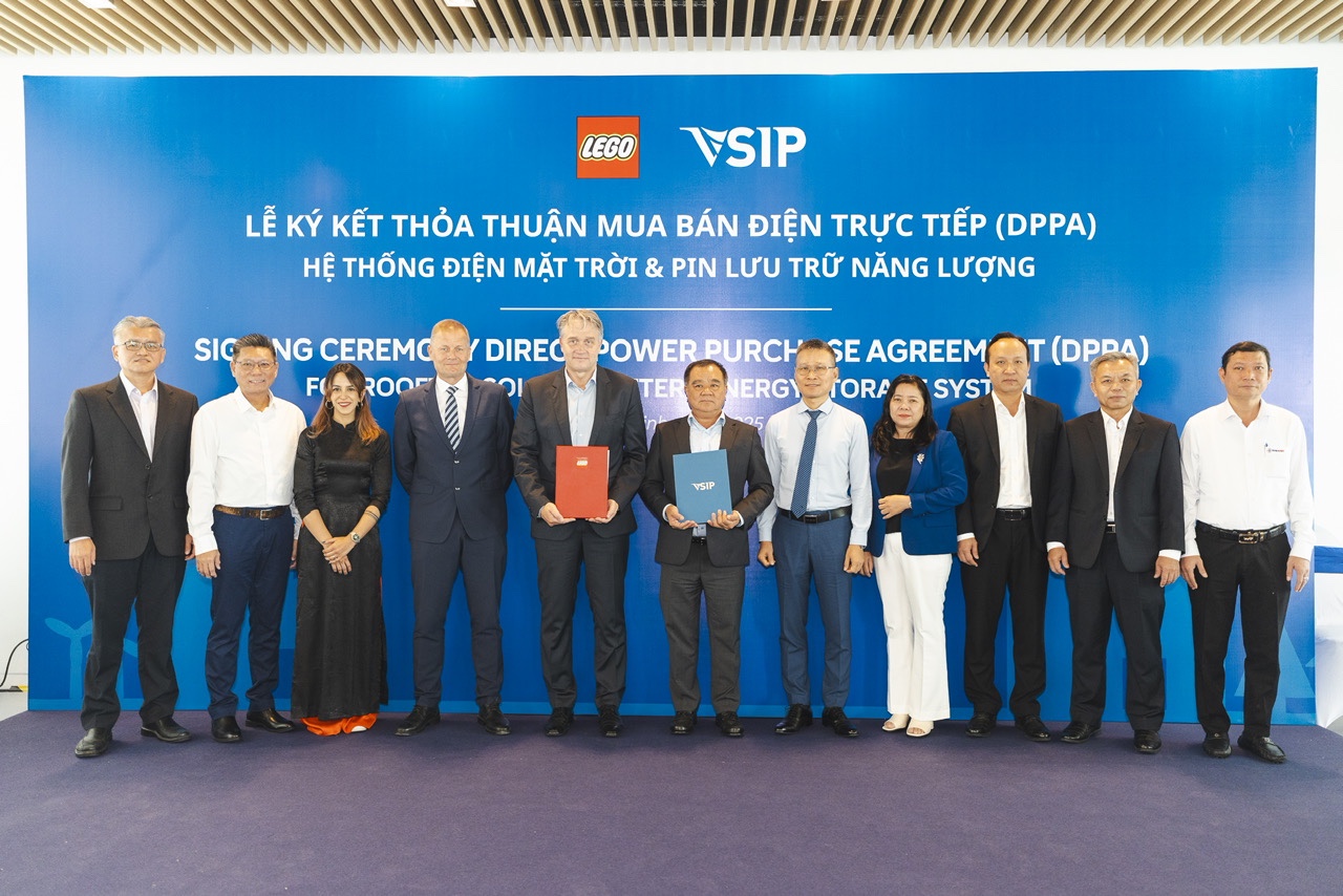 LEGO tiên phong ký DPPA với VSIP, thúc đẩy vận hành nhà máy xanh tại Việt Nam- Ảnh 1.