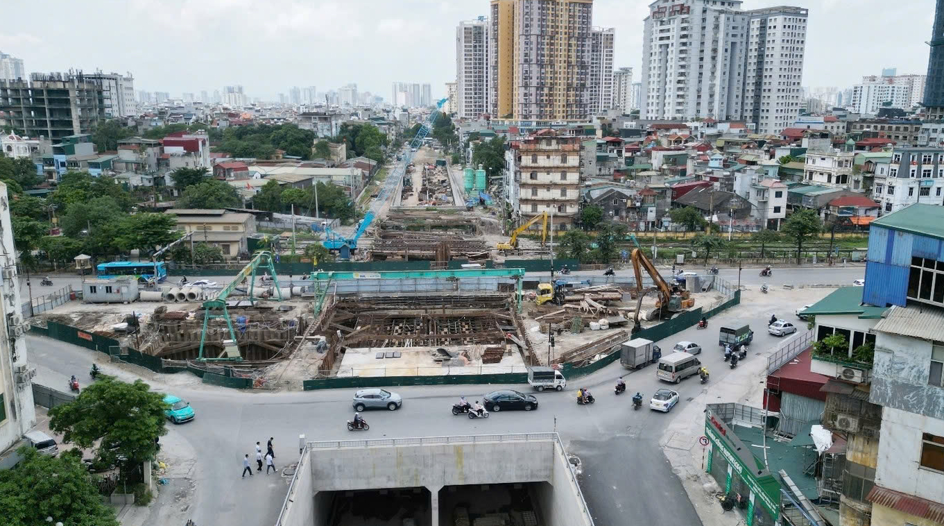 Hà Nội: Vướng mặt bằng, hầm chui Kim Đồng - Giải Phóng lùi tiến độ sang năm 2026- Ảnh 1. Hà Nội: Vướng mặt bằng, hầm chui Kim Đồng - Giải Phóng lùi tiến độ sang năm 2026- Ảnh 1.