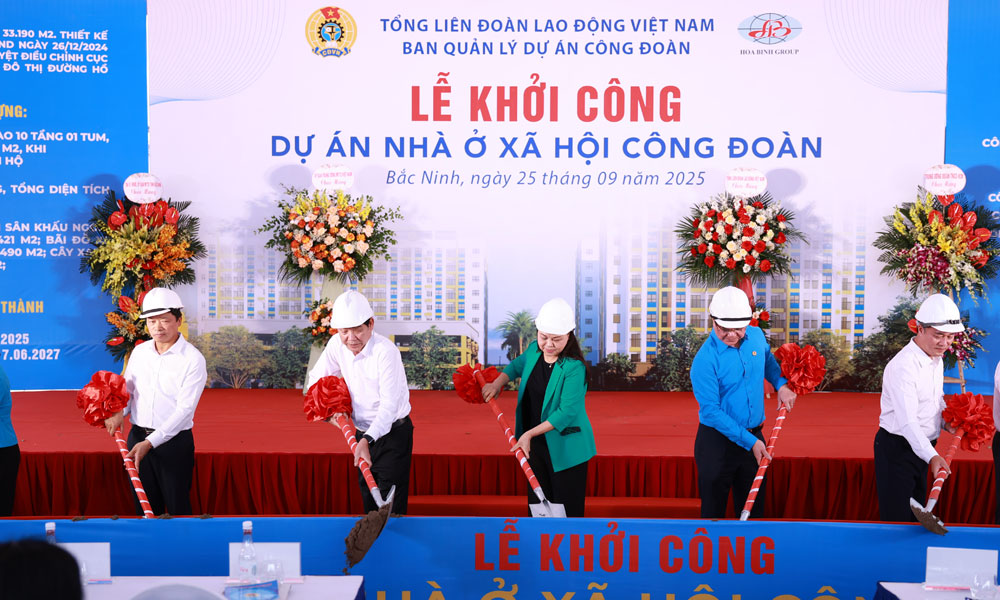 Khởi công xây dựng gần 500 căn nhà ở xã hội tại Bắc Ninh- Ảnh 1. Khởi công xây dựng gần 500 căn nhà ở xã hội tại Bắc Ninh- Ảnh 1.