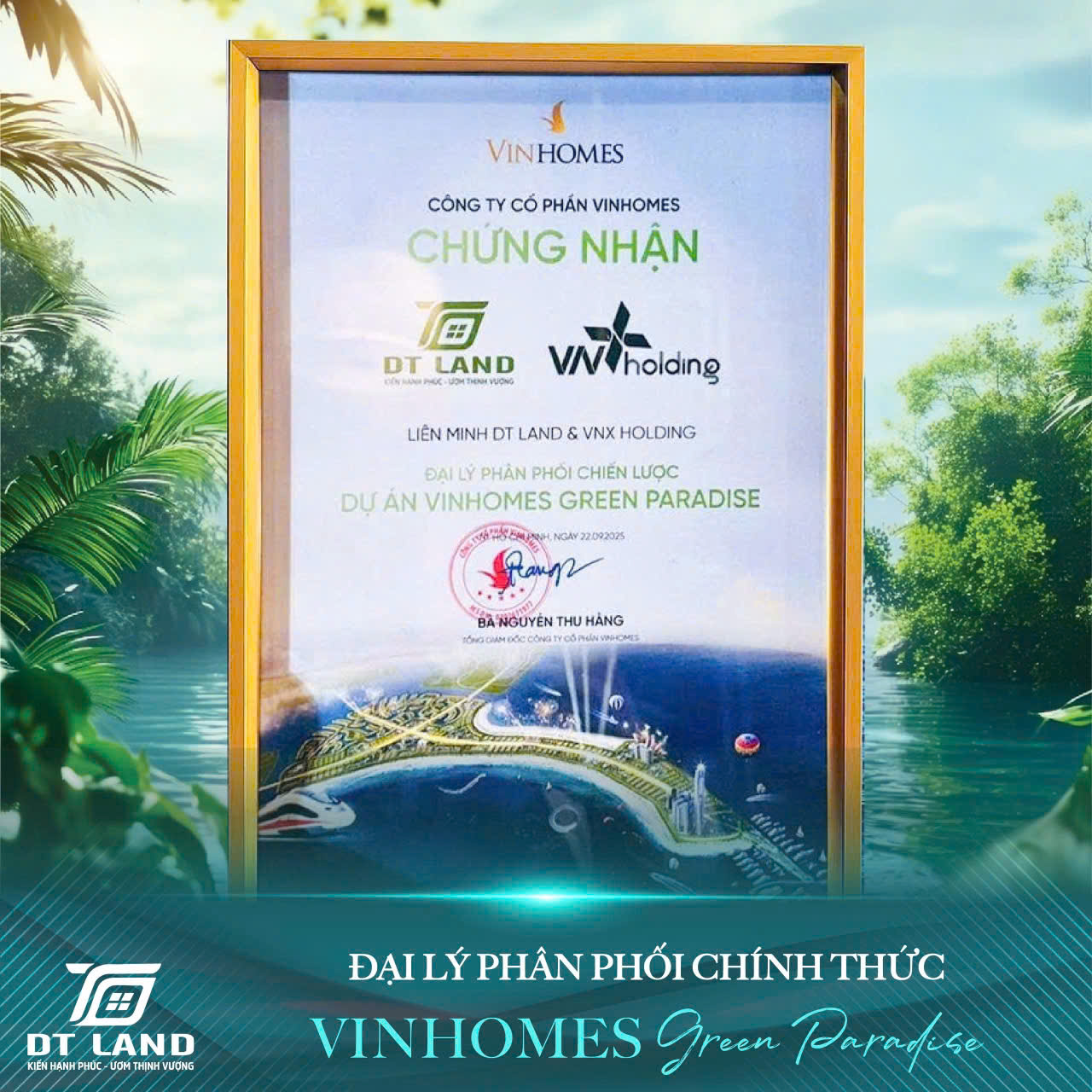 DTLAND - Đại lý phân phối chiến lược dự án Vinhomes Green Paradise- Ảnh 2.