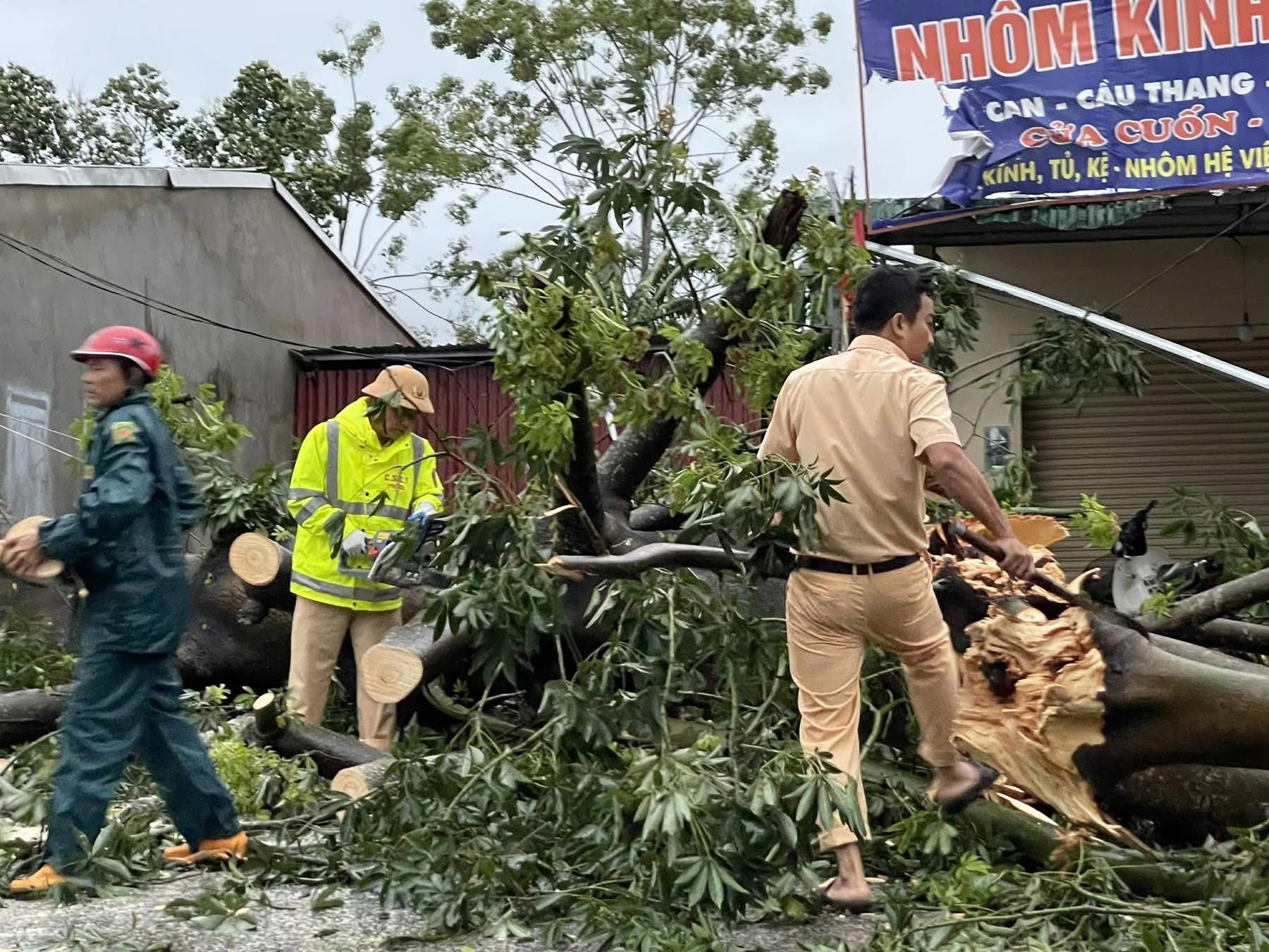 Huy động tối đa nguồn lực khắc phục bão số 10, bảo đảm giao thông, dọn dẹp nhà cửa- Ảnh 1.