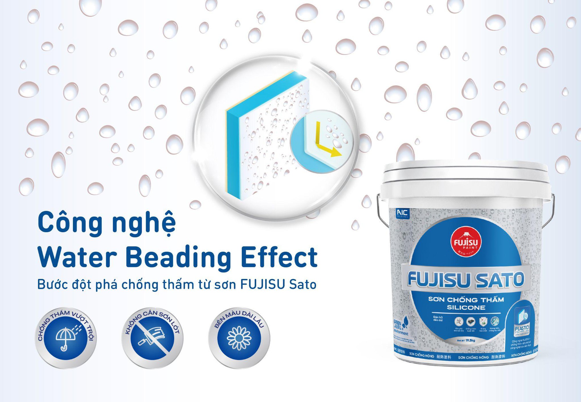 Fujisu Sato - tự hào dòng sơn chống thấm chất lượng cao- Ảnh 2.