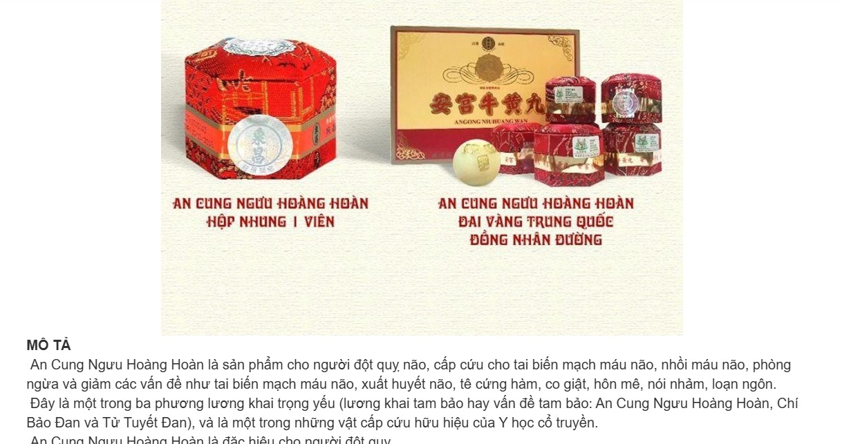 An cung ngưu hoàng hoàn có phải thần dược phòng, điều trị đột quỵ não?- Ảnh 2. An cung ngưu hoàng hoàn có phải thần dược phòng, điều trị đột quỵ não?- Ảnh 2.