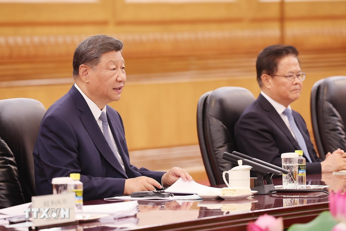 Tổng Bí thư, Chủ tịch Tập Cận Bình đề nghị Việt - Trung sớm họp Ủy ban hợp tác đường sắt- Ảnh 2. Tổng Bí thư, Chủ tịch Tập Cận Bình đề nghị Việt - Trung sớm họp Ủy ban hợp tác đường sắt- Ảnh 2.