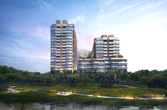 The River Thu Thiem với tầm nhìn ngoạn mục. Ảnh phối cảnh: City Garden Thu Thiem.