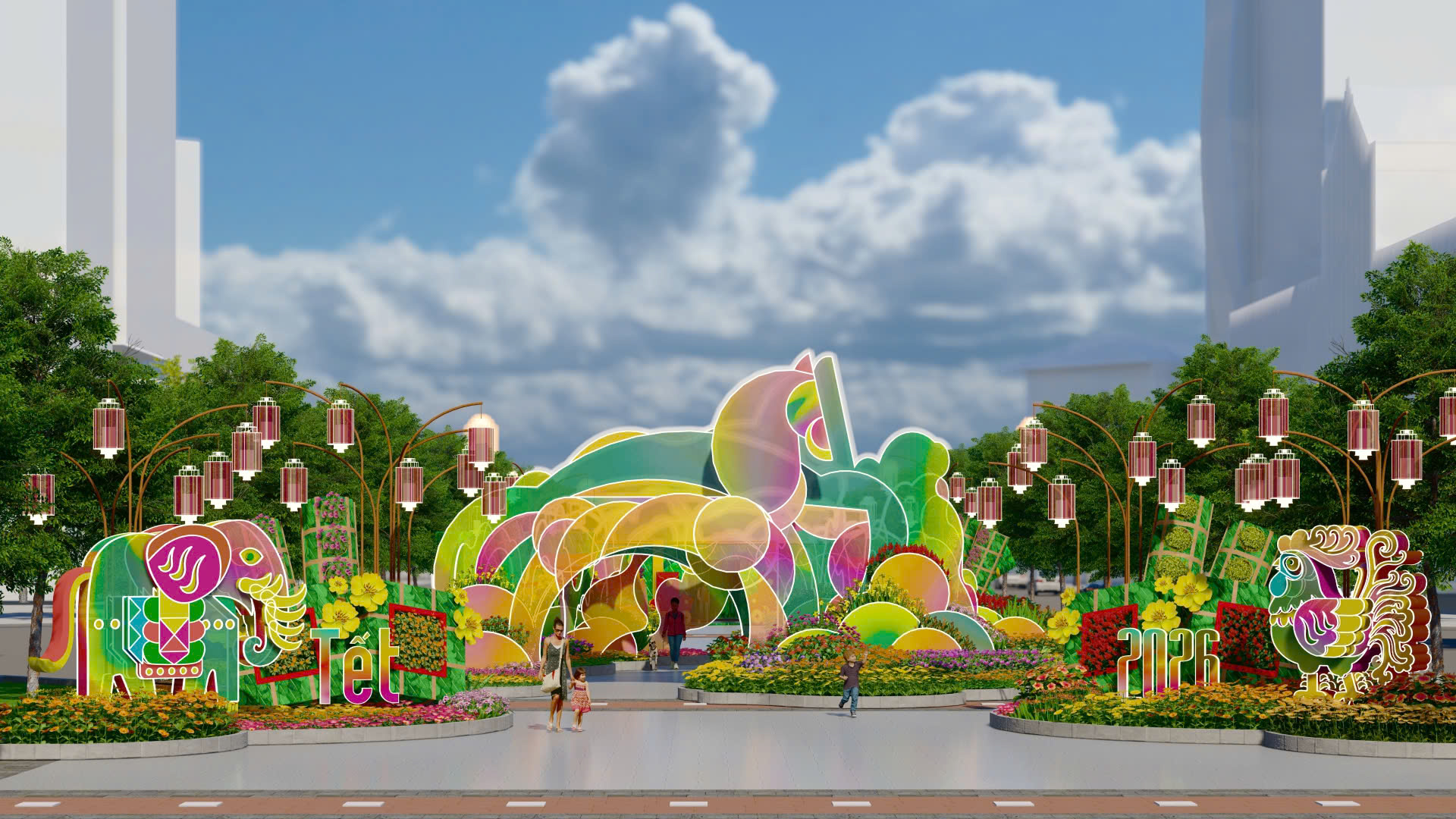 Đường hoa Nguyễn Huệ Tết 2026: Lần đầu ti&ecirc;n c&oacute; hai phi&ecirc;n bản trải nghiệm ng&agrave;y v&agrave; đ&ecirc;m- Ảnh 4.