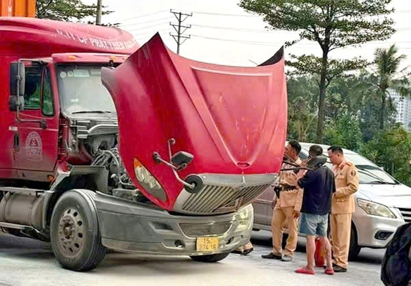 Hiện trường vụ việc.