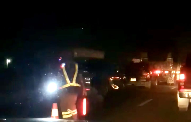 Hiện trường vụ tai nạn.