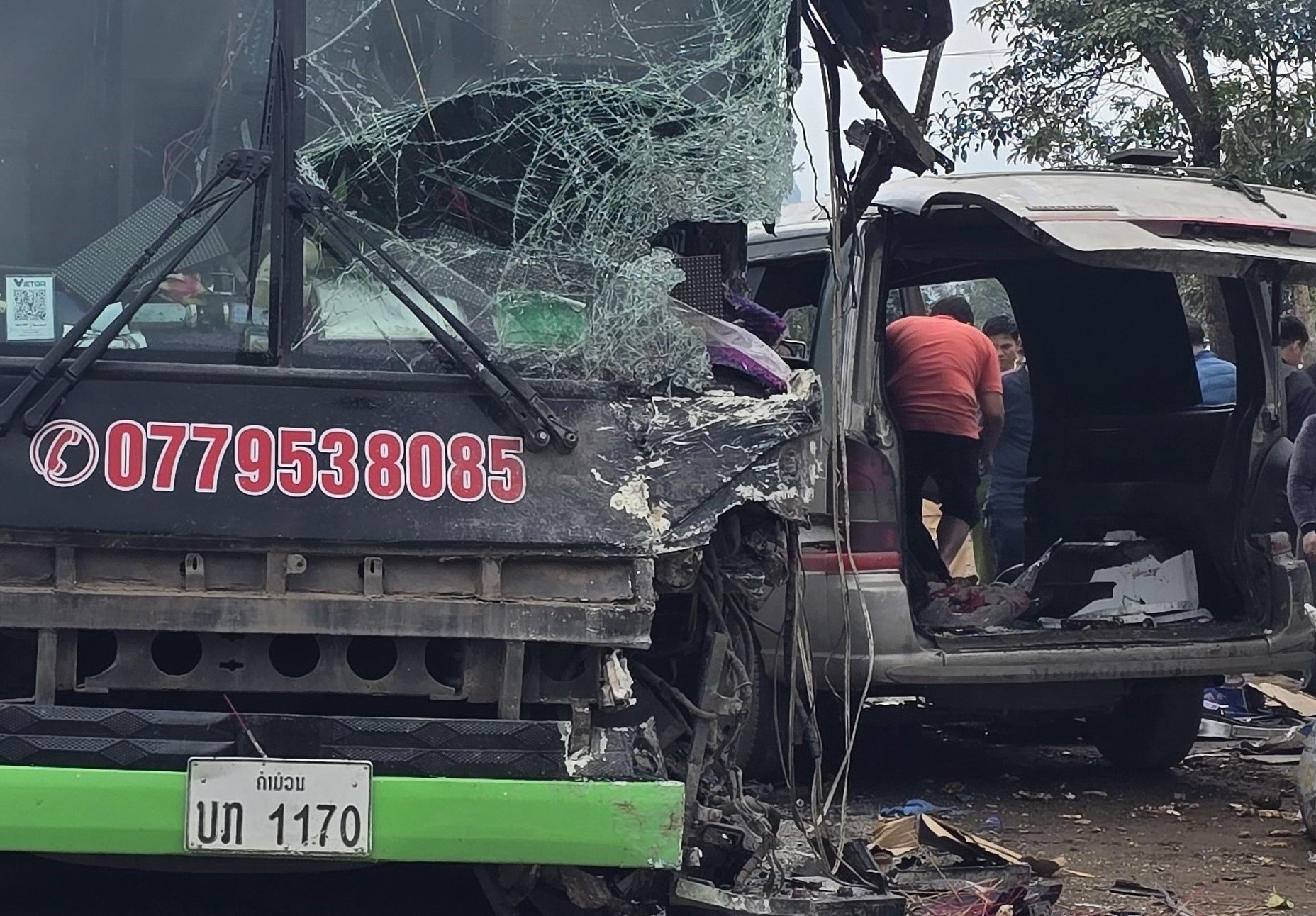 Hiện trường vụ tai nạn giao th&ocirc;ng l&agrave;m hai người tử vong ở Quảng Trị- Ảnh 6.