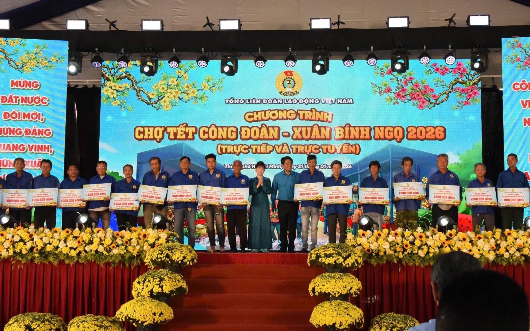 Chợ Tết C&ocirc;ng đo&agrave;n 2026 chăm lo 6.000 đo&agrave;n vi&ecirc;n, người lao động tại TP.HCM