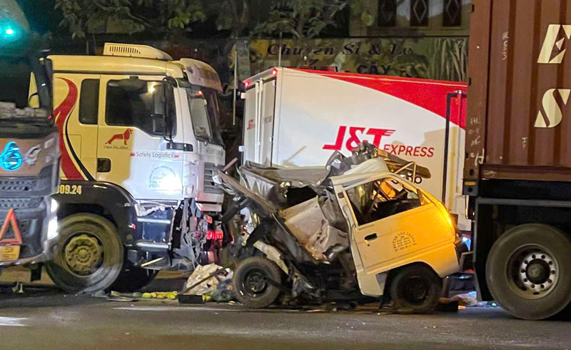 Hiện trường tai nạn - Ảnh: Anh Vũ.