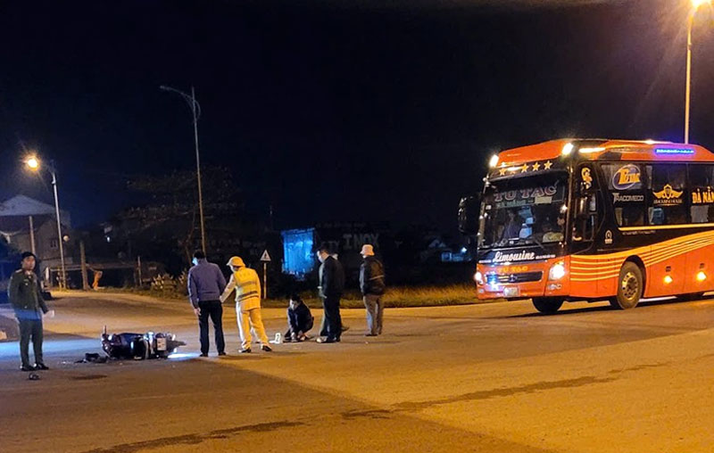 Hiện trường vụ tai nạn - Ảnh: BHT.