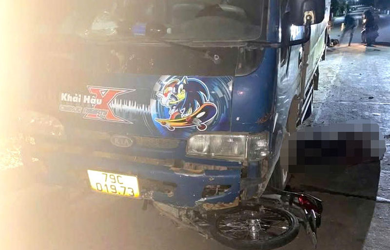 Hiện trường vụ tai nạn.