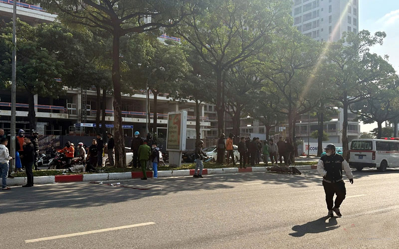 Khu vực xảy ra vụ tai nạn - Ảnh: H.P.