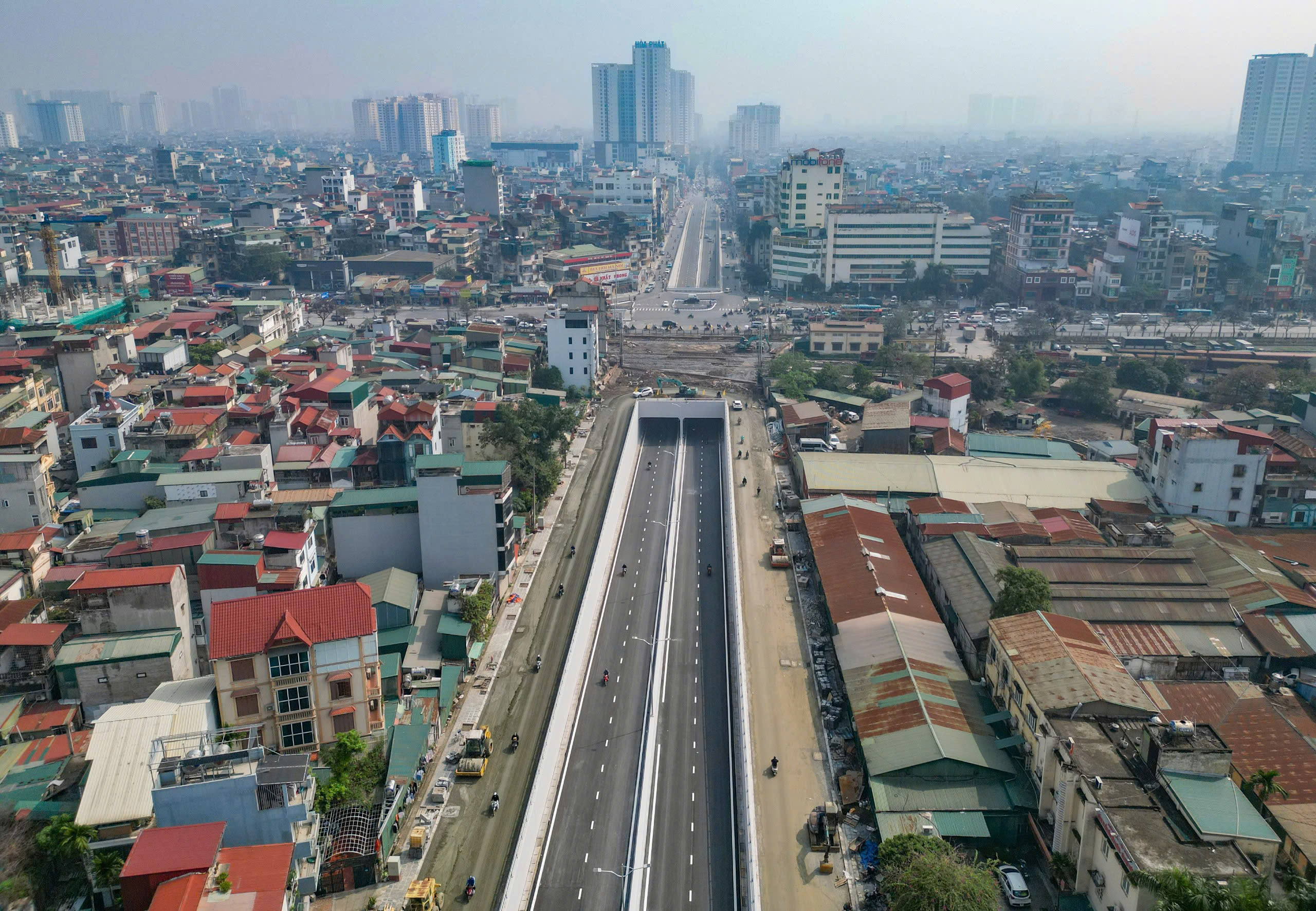 H&agrave; Nội: Giao th&ocirc;ng th&ocirc;ng tho&aacute;ng ng&agrave;y đầu th&ocirc;ng xe hầm chui Kim Đồng v&agrave; đường V&agrave;nh đai 2,5- Ảnh 5.