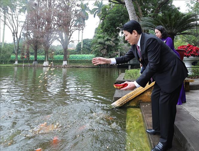 Chủ tịch nước Lương Cường d&acirc;ng hương tưởng niệm Chủ tịch Hồ Ch&iacute; Minh tại Di t&iacute;ch Nh&agrave; 67- Ảnh 2.