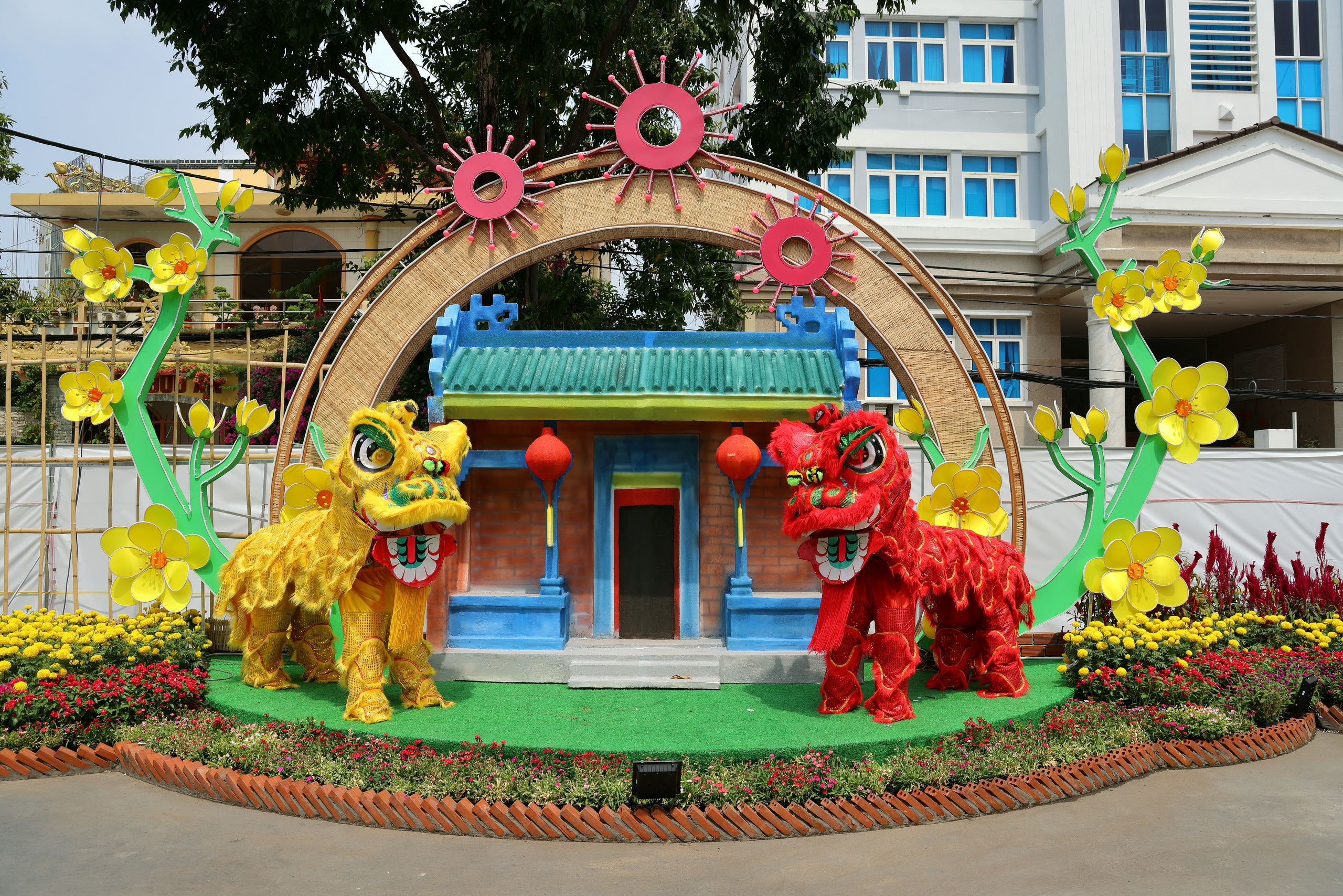 Đường hoa 310m rực rỡ khai hội xu&acirc;n B&iacute;nh Ngọ 2026 ở Cần Thơ- Ảnh 4.