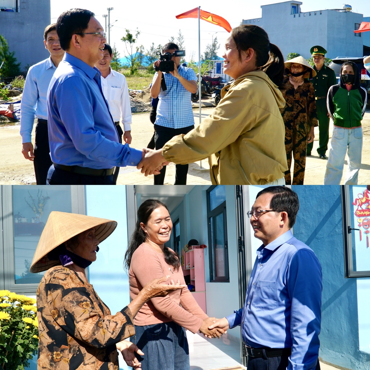 Phó Thủ tướng Hồ Quốc Dũng kiểm tra kết quả xây dựng nhà trong "Chiến dịch Quang Trung"- Ảnh 5. Phó Thủ tướng Hồ Quốc Dũng kiểm tra kết quả xây dựng nhà trong "Chiến dịch Quang Trung"- Ảnh 5.