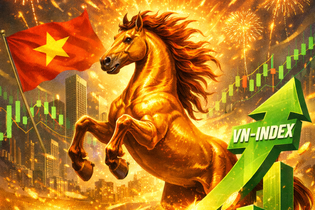 Chứng kho&aacute;n Việt khai xu&acirc;n với sắc xanh- Ảnh 1.