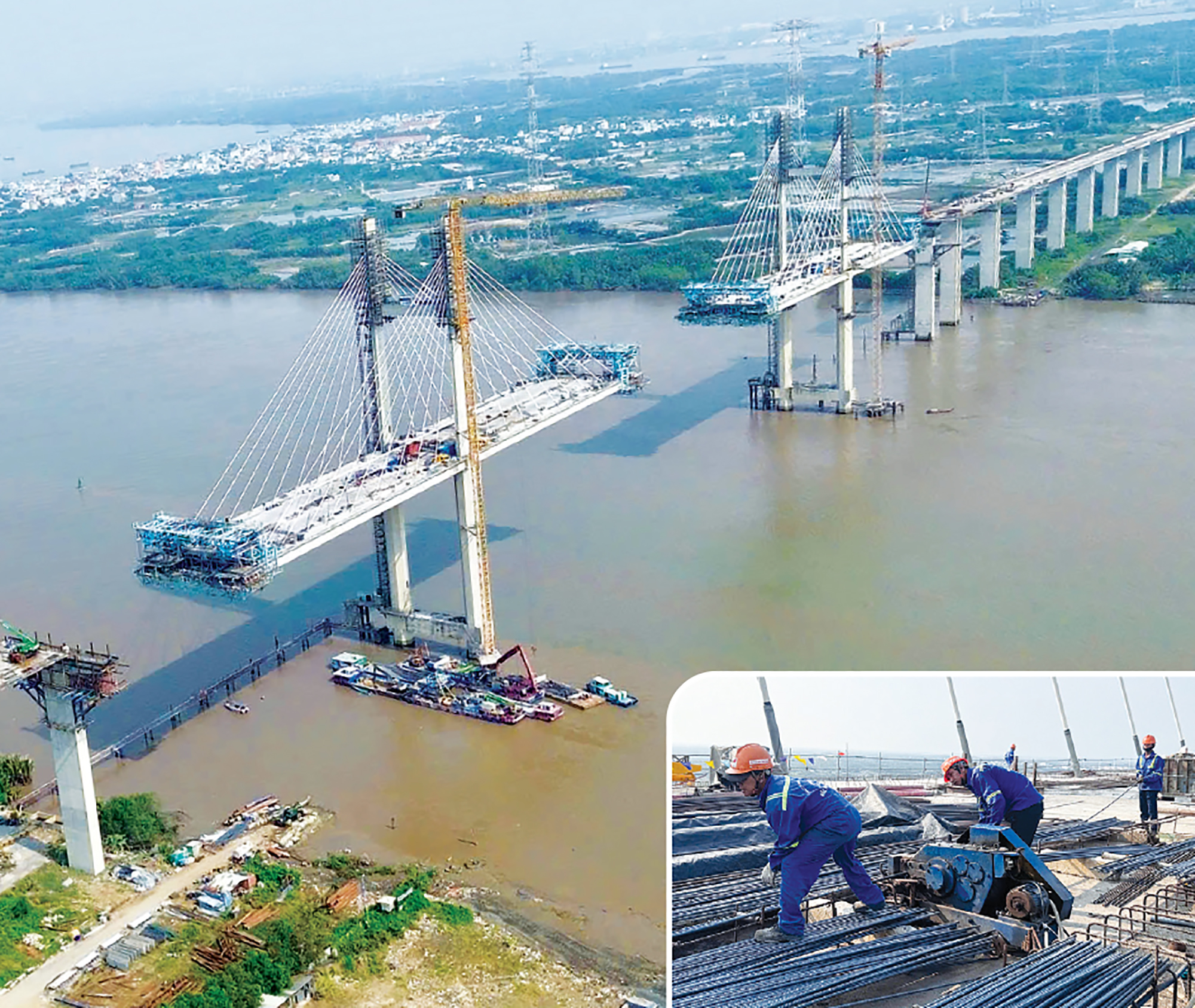 Hối hả công trường dự án giao thông sau Tết- Ảnh 3. Hối hả công trường dự án giao thông sau Tết- Ảnh 3.