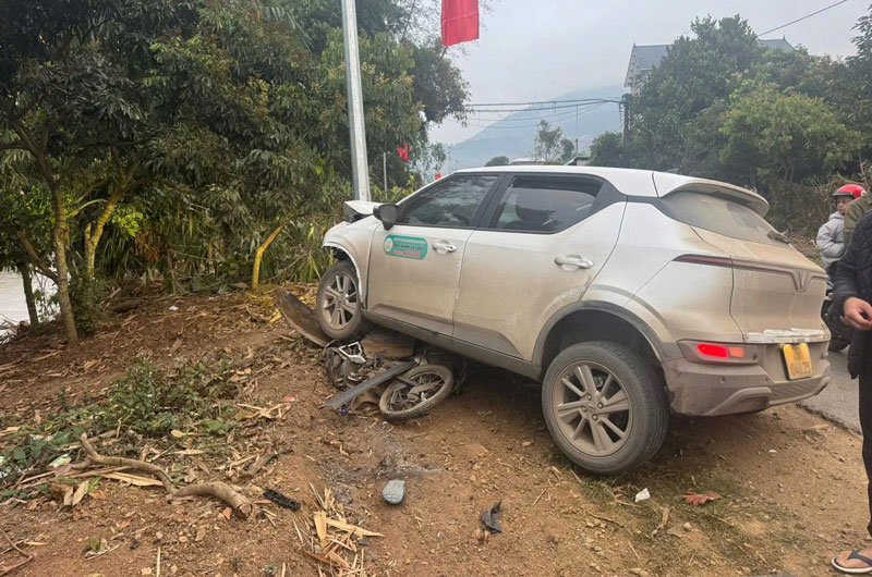 Hiện trường vụ tai nạn - Ảnh: MXH.