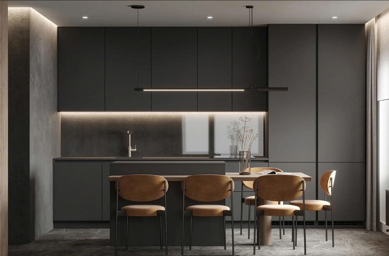 Tủ bếp kịch trần: Giải pháp tối ưu cho không gian bếp hiện đại- Ảnh 3.