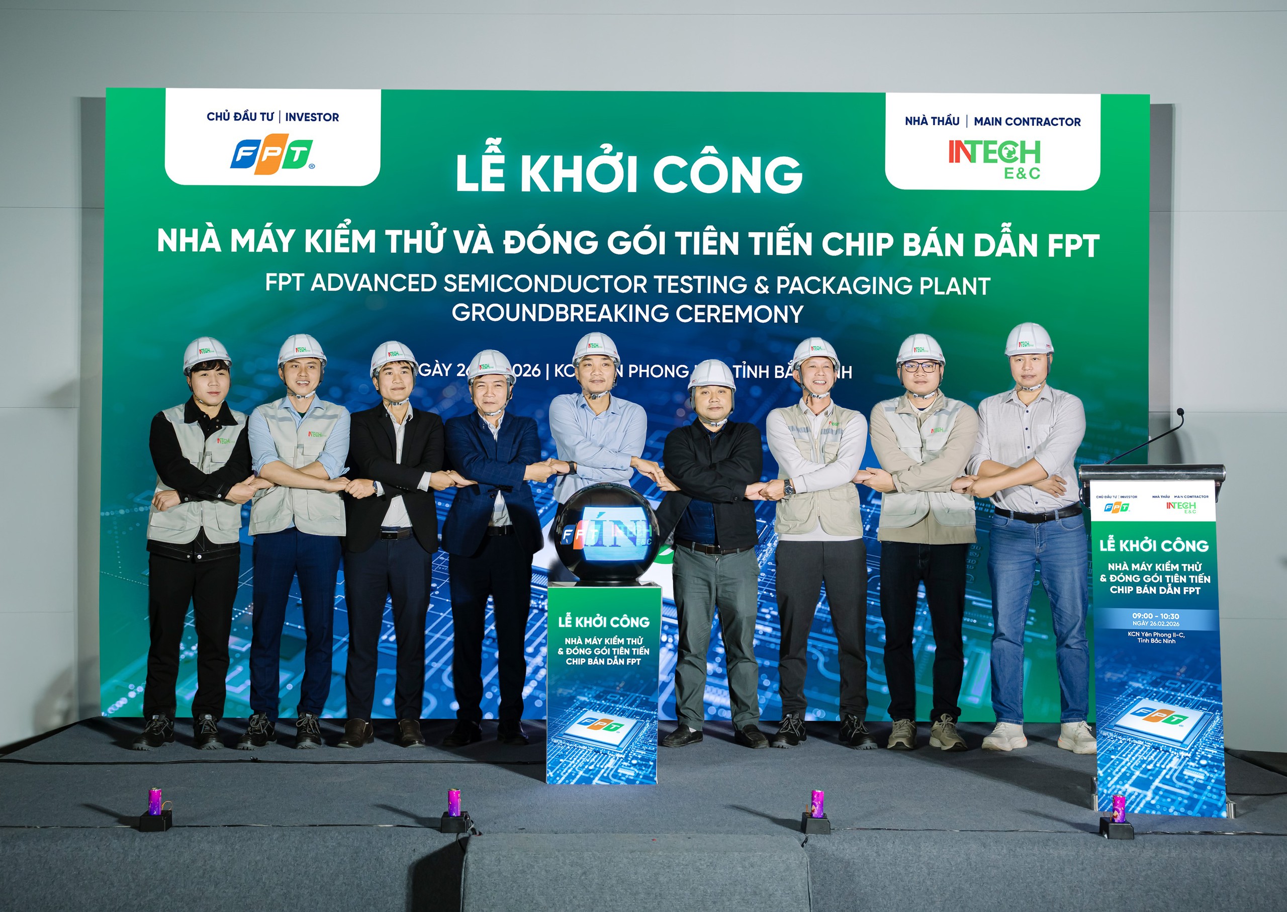 INTECH E&C triển khai hạ tầng kỹ thuật Nh&agrave; m&aacute;y kiểm thử v&agrave; đ&oacute;ng g&oacute;i chip b&aacute;n dẫn FPT- Ảnh 1.