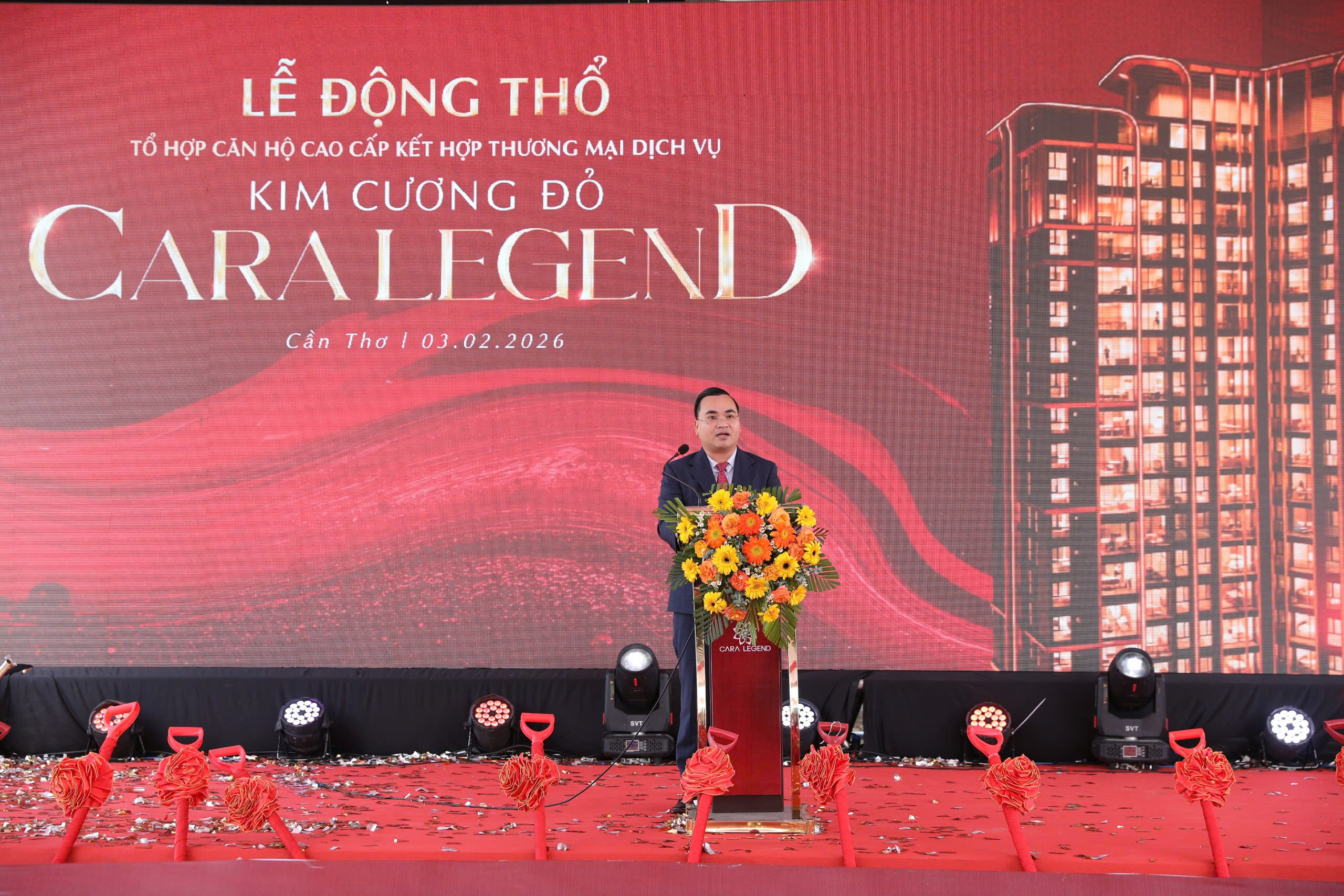 Cara Group động thổ tổ hợp căn hộ cao cấp 825 tỷ đồng tại Cần Thơ- Ảnh 1.