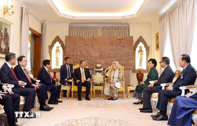 Tổng B&iacute; thư T&ocirc; L&acirc;m hội kiến Samdech Techo Hun Sen- Ảnh 3.