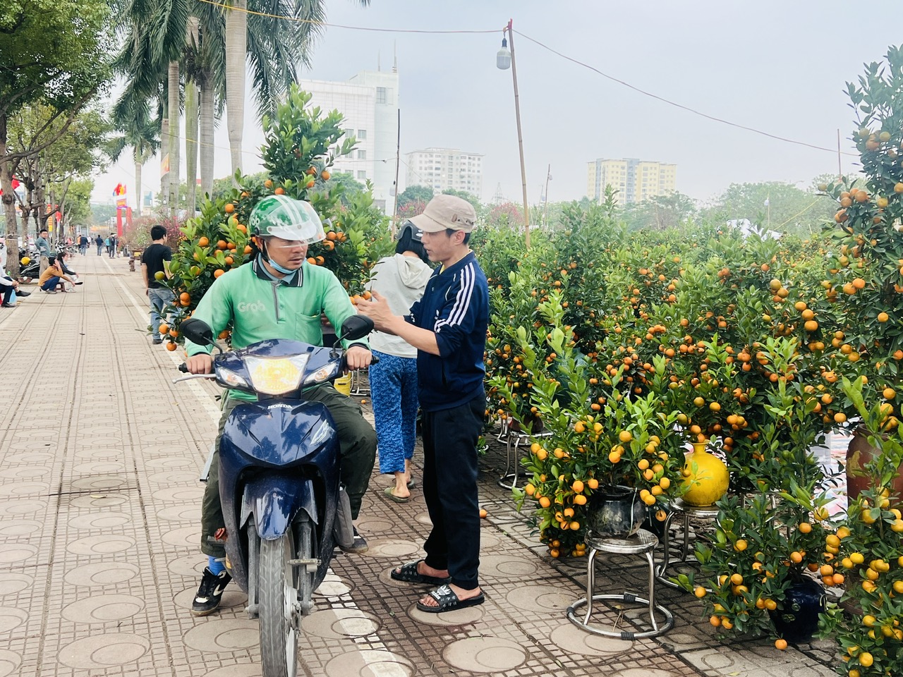 Vỉa h&egrave; H&agrave; Nội chật chội m&ugrave;a hoa Tết- Ảnh 20.