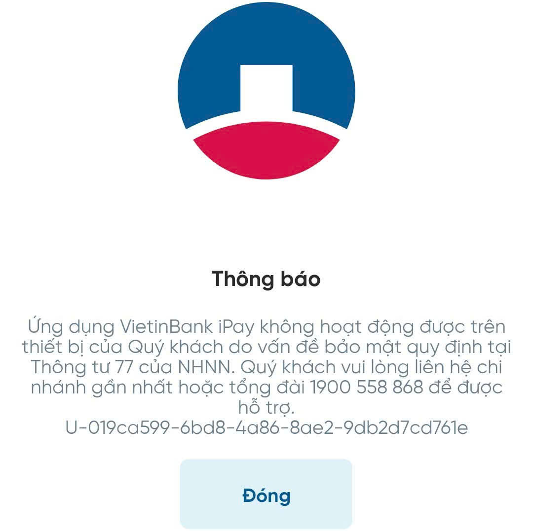 Ngân hàng đồng loạt ngừng cung cấp dịch vụ SmartBanking trên thiết bị có dấu hiệu rủi ro- Ảnh 1. Ngân hàng đồng loạt ngừng cung cấp dịch vụ SmartBanking trên thiết bị có dấu hiệu rủi ro- Ảnh 1.