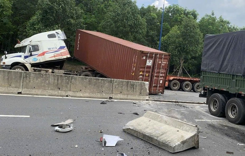 Hiện trường vụ tai nạn - Ảnh: Hương Chi.