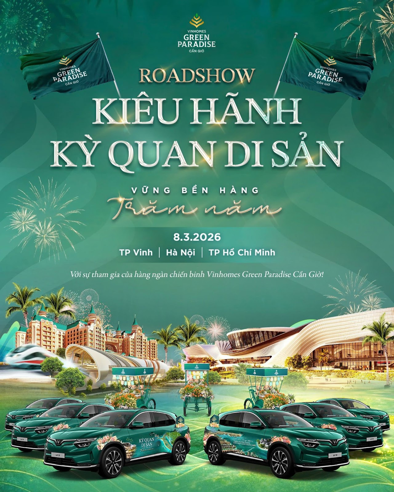 Roadshow Vinhomes Green Paradise Cần Giờ lan tỏa &ldquo;sức sống xanh triệu năm&rdquo; nh&acirc;n ng&agrave;y 8/3- Ảnh 1.