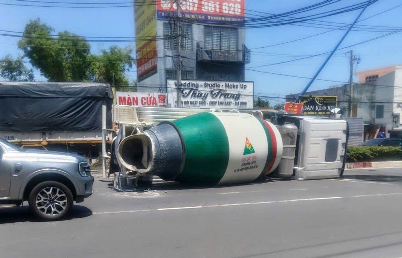 Hiện trường vụ tai nạn.