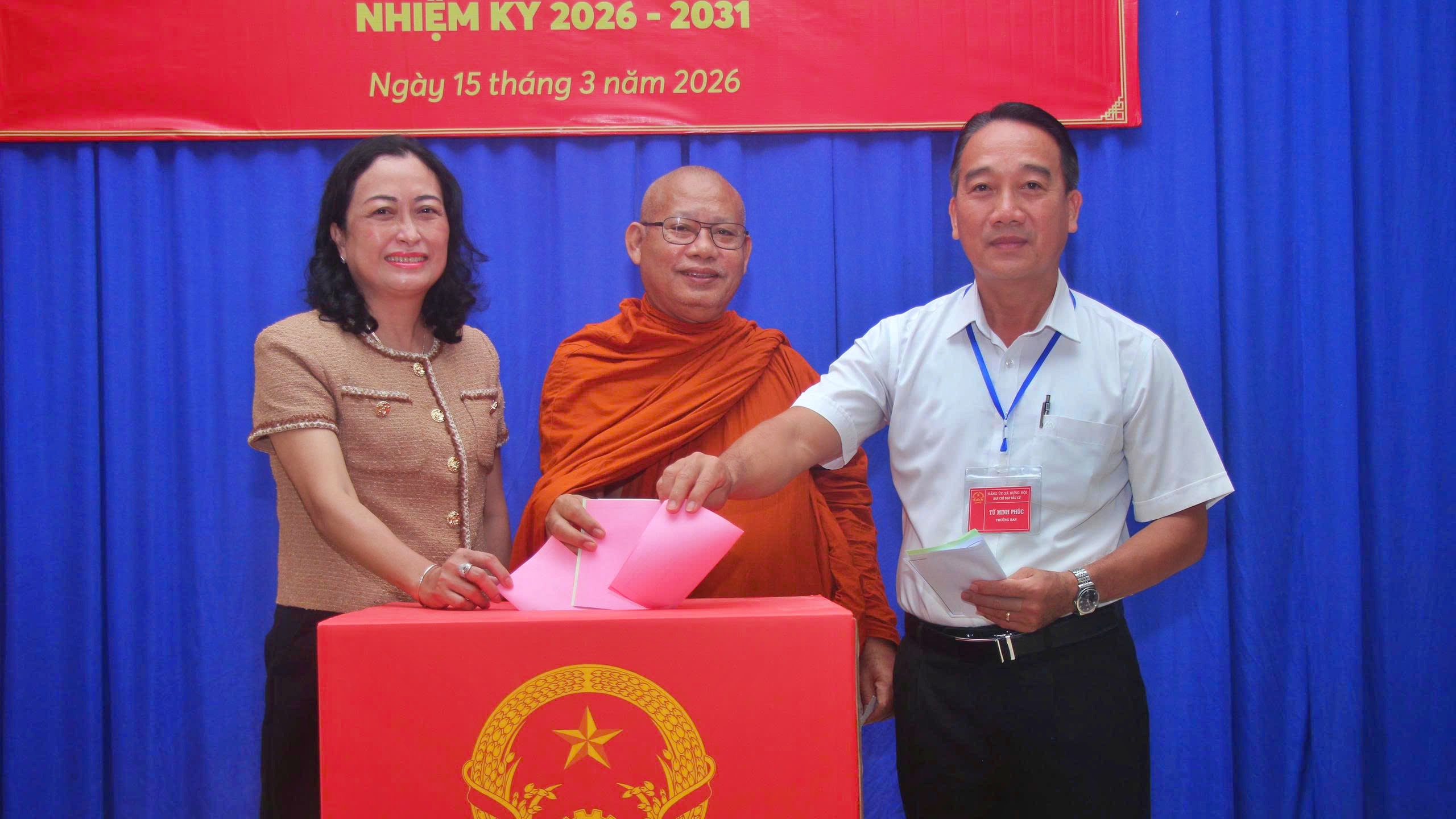 C&agrave; Mau: Cử tri v&ugrave;ng đồng b&agrave;o Khmer n&ocirc; nức đi bầu cử- Ảnh 1.