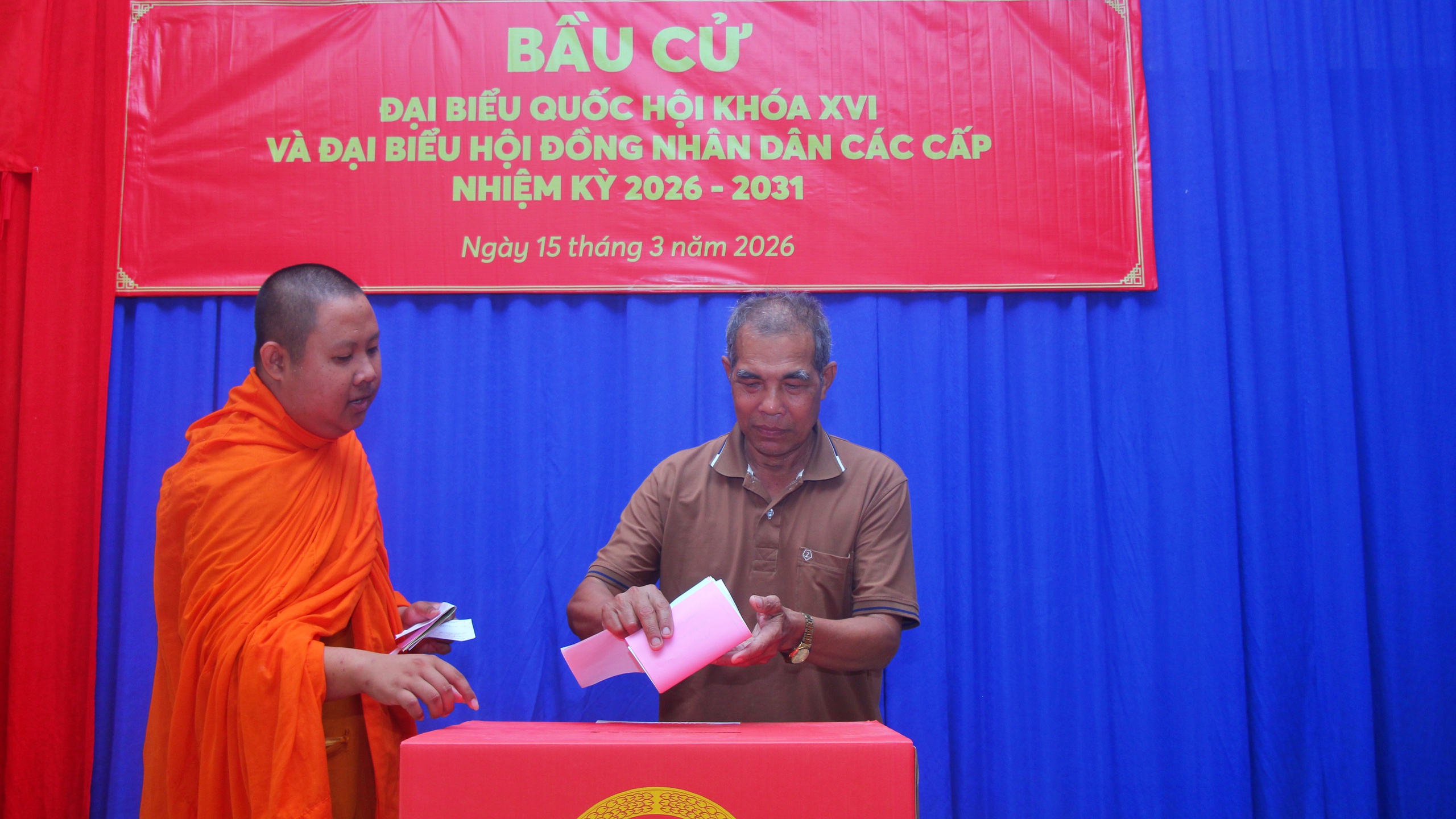 C&agrave; Mau: Cử tri v&ugrave;ng đồng b&agrave;o Khmer n&ocirc; nức đi bầu cử- Ảnh 2.