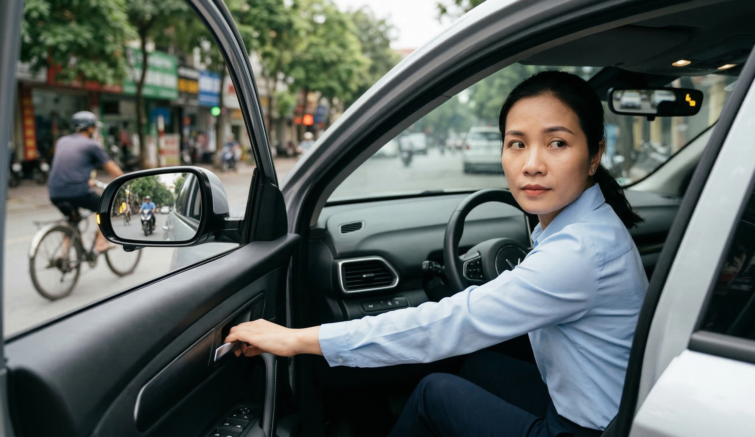 Mở cửa xe thiếu quan sát nguy hiểm thế nào?- Ảnh 2.