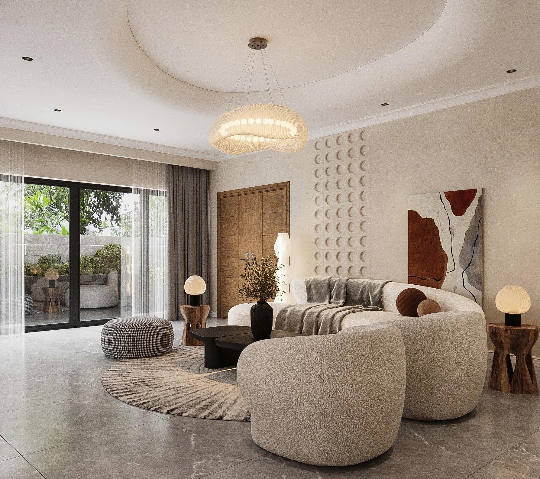 Kiến trúc sư bật mí thiết kế ánh sáng biến hóa không gian phòng khách- Ảnh 2.