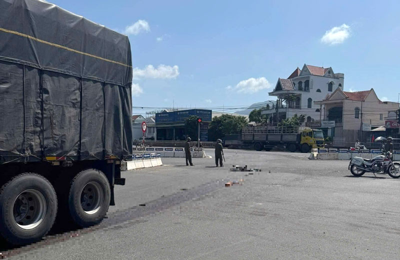 Hiện trường vụ tai nạn.