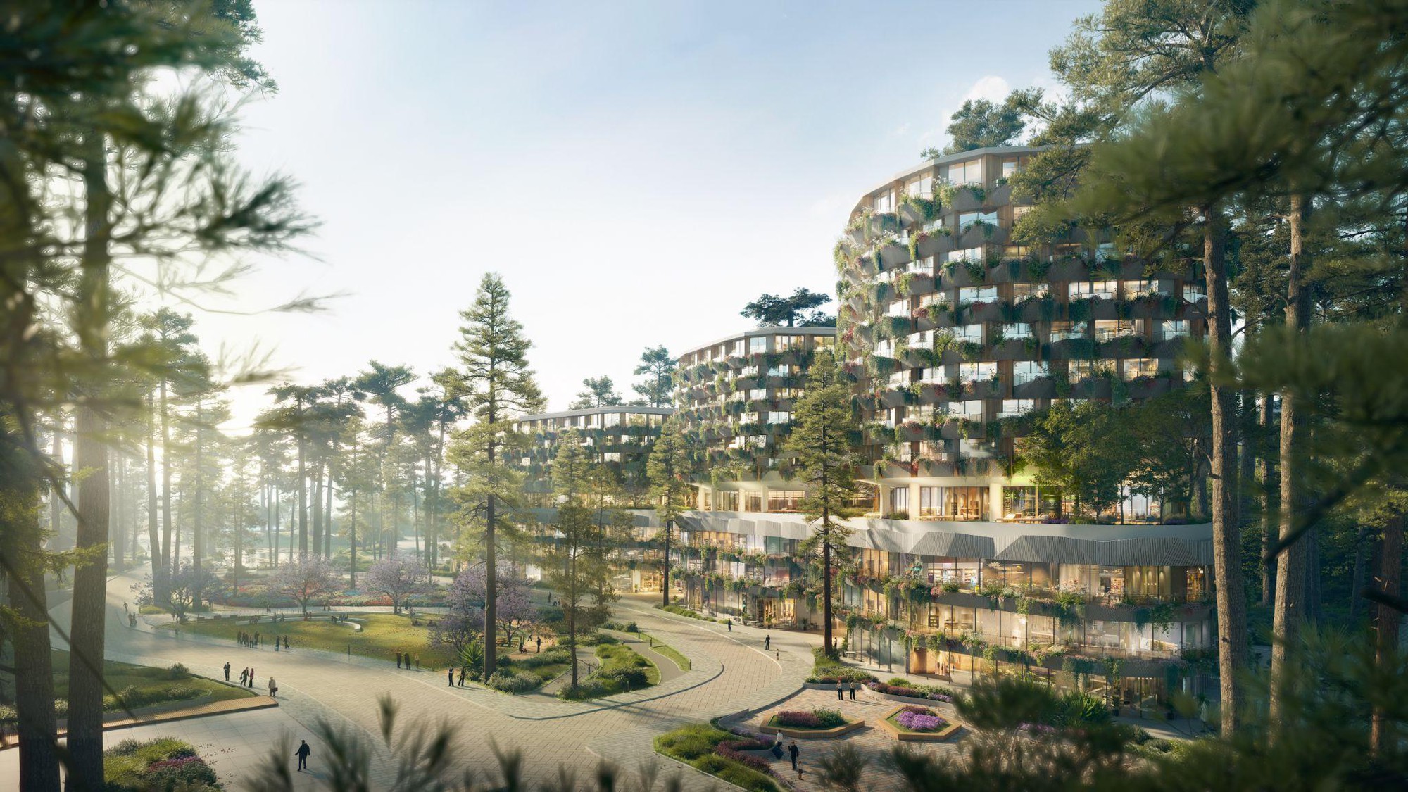 A building with trees around it  Description automatically generated