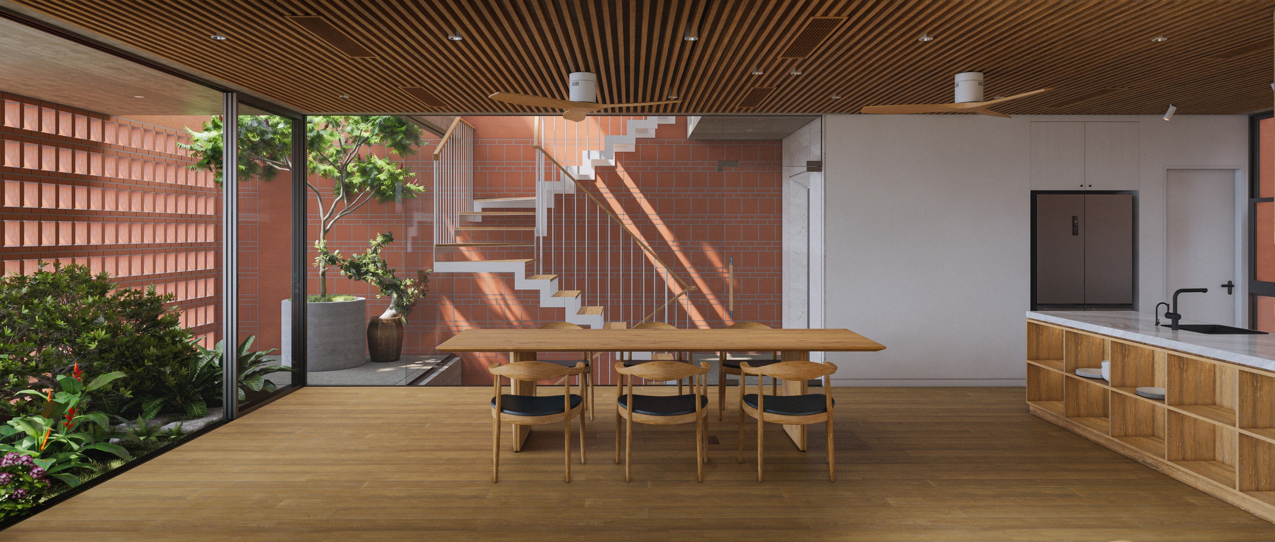 Định vị bản sắc từ vật liệu gạch, ngói- Ảnh 4. Định vị bản sắc từ vật liệu gạch, ngói- Ảnh 4.