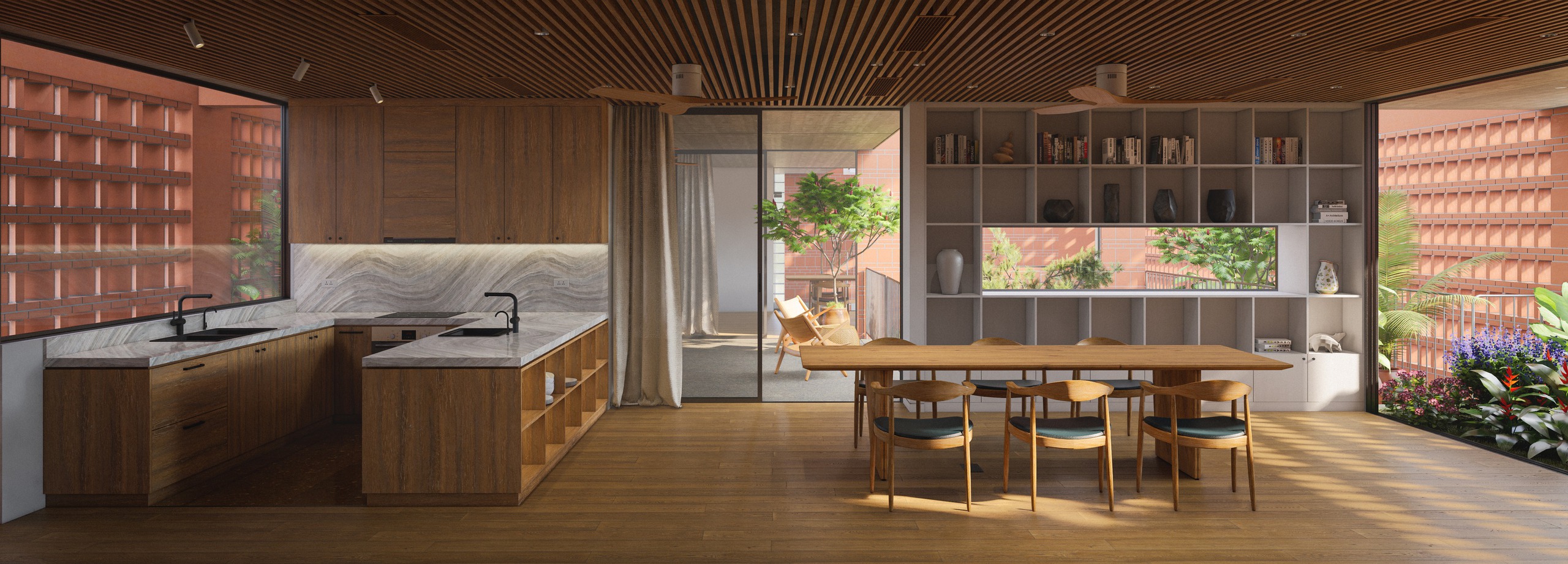 Định vị bản sắc từ vật liệu gạch, ngói- Ảnh 5. Định vị bản sắc từ vật liệu gạch, ngói- Ảnh 5.