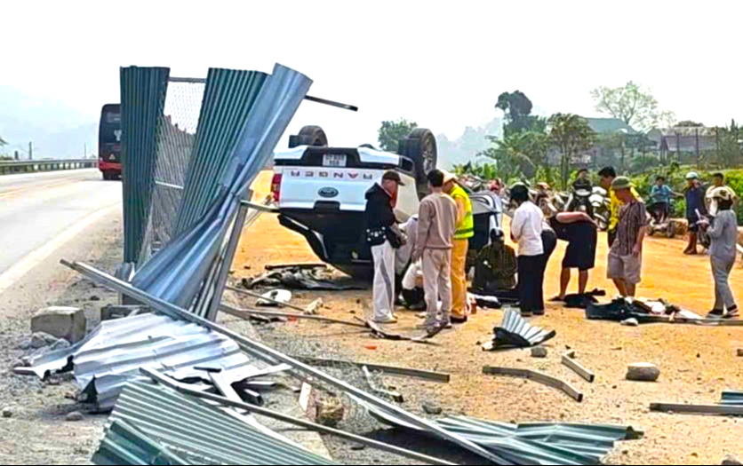 Tăng cường cảnh b&aacute;o, bảo đảm ATGT khi thi c&ocirc;ng mở rộng cao tốc Nội B&agrave;i - L&agrave;o Cai- Ảnh 1.