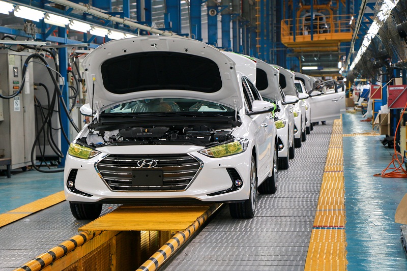 Nhà máy sản xuất ô tô Hyundai tại Ninh Bình đang p