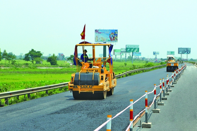 Các hạng mục của dự án Pháp Vân - Cầu Giẽ đang gấp