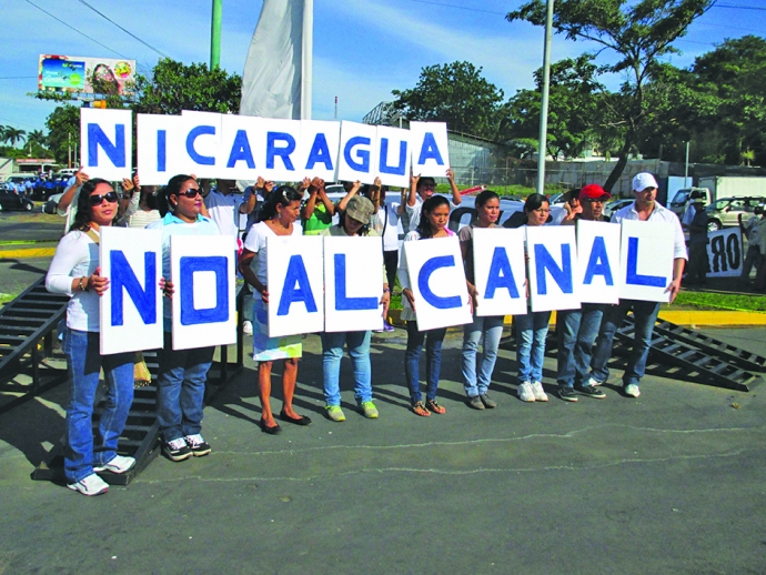 Người biểu tình phản đối dự án kênh đào Nicaragua