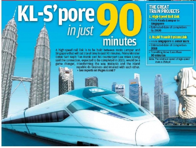 Tuyến đường sắt siêu tốc nối thủ đô Kuala Lumpur v